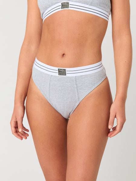 Björn Borg Core Original High Waist Brief 2-pack Grå, XXL