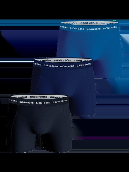 Björn Borg Cotton Stretch Boxer 3-pack Blå, XL