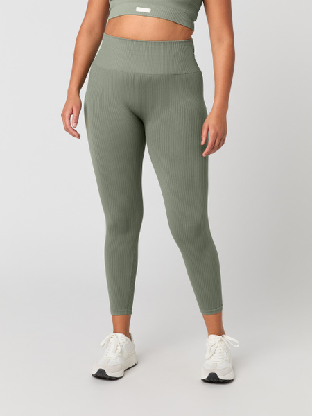 Björn Borg Studio Seamless Rib Tights Grøn, S