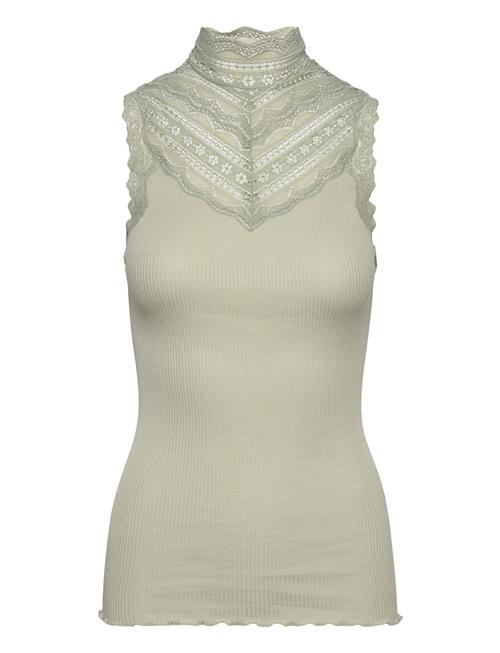Rwbenita Sl Turtleneck Lace Top Rosemunde Khaki