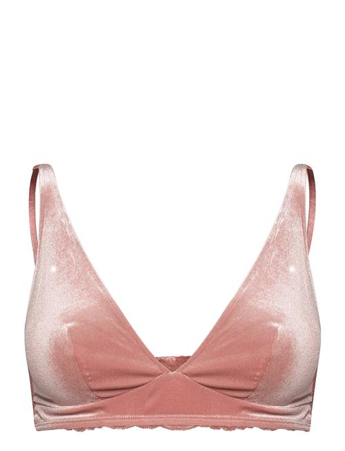 Bra Velvet Soft Bralette Lindex Brown