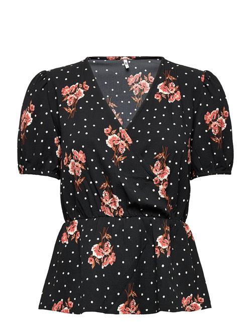 Jdyryss S/S V-Neck Top Wvn Lo JDY Patterned