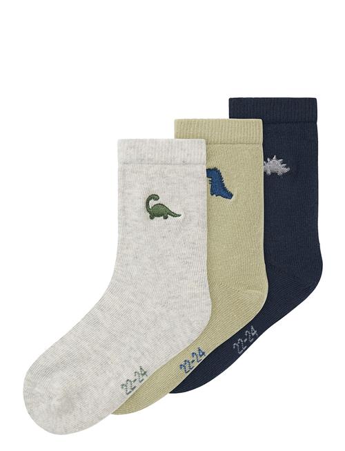 Nmmbille 3P Sock Name It Navy