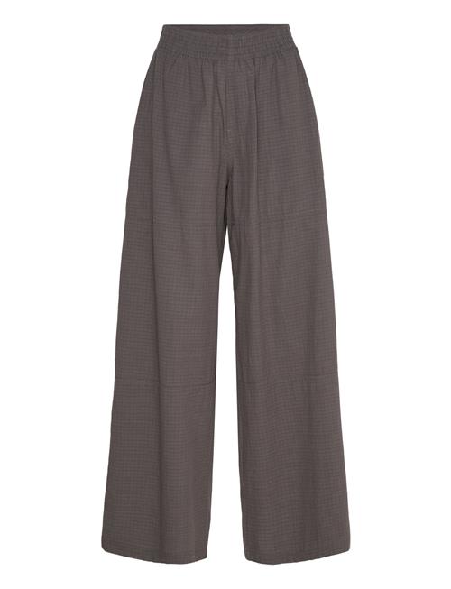 Rave Trousers Dark Brown Check Hope Brown
