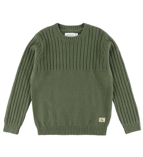Calvin Klein Bluse - Strik - Dusty Olive