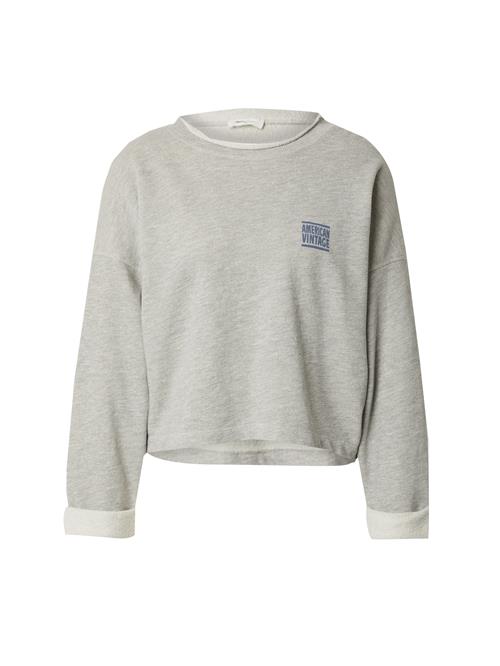 AMERICAN VINTAGE Sweatshirt 'Zofbay'  mørkeblå / lysegrå