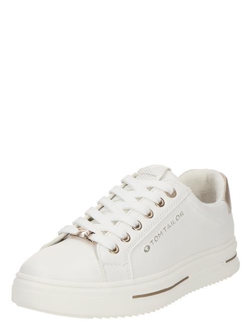 TOM TAILOR Sneaker low  beige / hvid