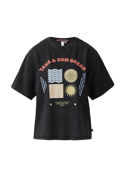 QS Shirts  lyseblå / lysegrøn / orange / sort