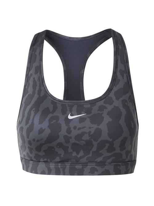 NIKE Sports-BH 'SWSH NVLTY'  antracit / sort / hvid
