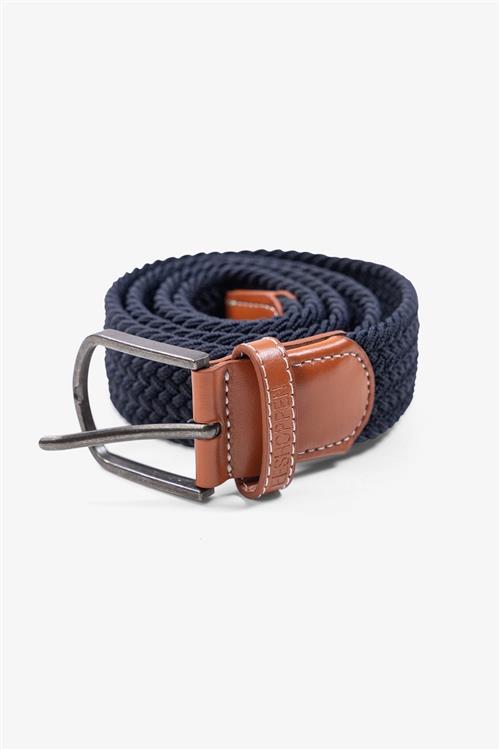 Elastisk Bælte - Navy - 115-cm - TeeShoppen