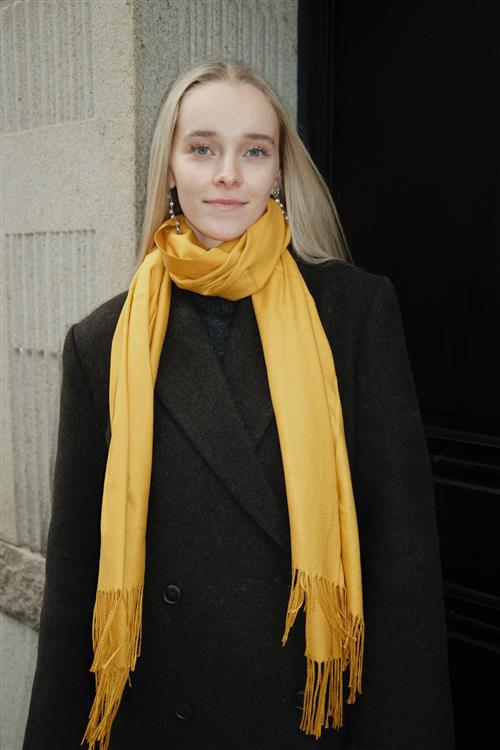Tørklæde - Yellow - One Size - TeeShoppen