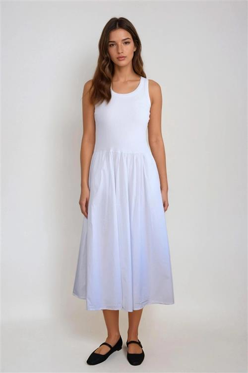 Hanna Kjole - Hvid - XL - TeeShoppen
