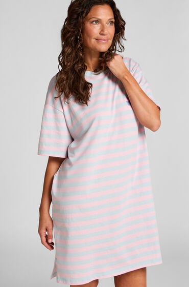 Hunkemöller natkjole med rund hals blå