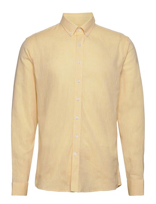 Linen/Cotton Shirt L/S Lindbergh Yellow