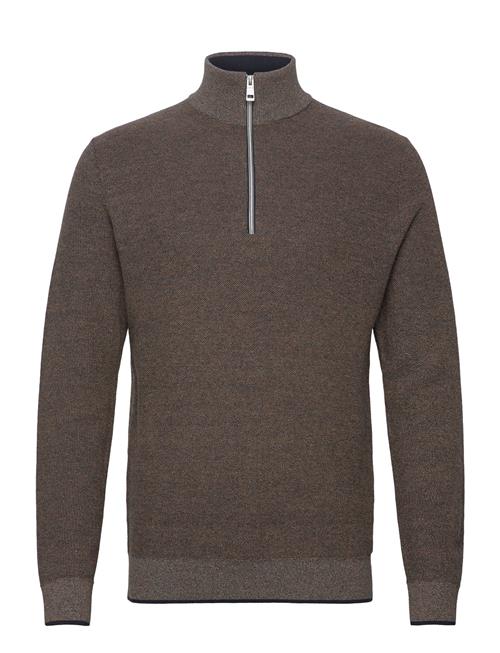 Multicolored Knit Troyer Tom Tailor Brown