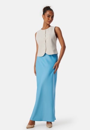 YAS Yasdottea HW Maxi Skirt Blue XS