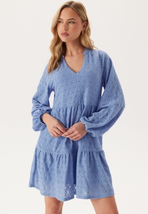 Object Collectors Item Objlaila Gia L/S RE SHORT DRES Cornflower Blue XS