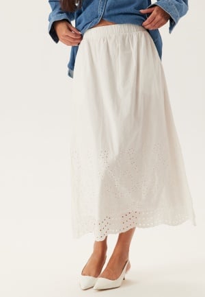 YAS Yasluma Hw Long Skirt Star White 34