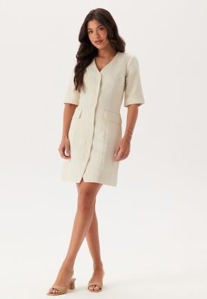 Object Collectors Item Objaverly Slm 2/4 BLAZER DRESS Cloud Dancer 36