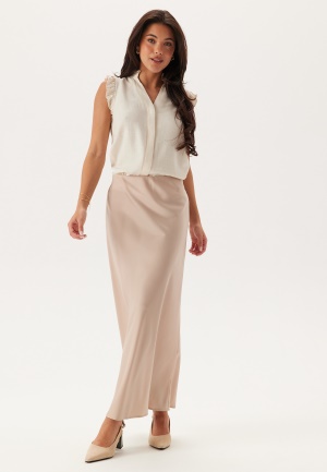 SELECTED FEMME Slfviva Sl Sun Ruffle Top Sandshell 38