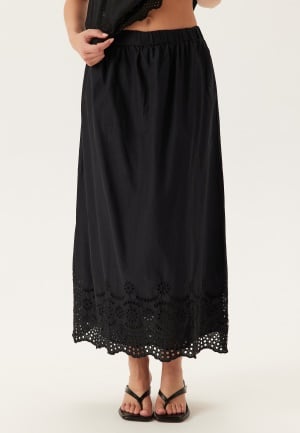 ONLY Onllou Life Emb Long Skirt Black XS