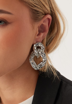 BY JOLIMA Sparkle Crystal Earring silver Onesize