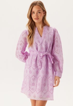 VILA Visine L/S Short Dress Winsome Orchid 34