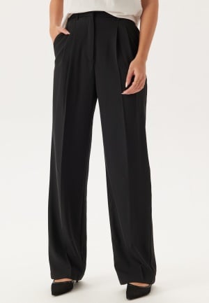 BUBBLEROOM Denice Straight Leg Suit Pants Black 36