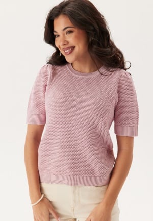 VILA Vidalo O-Neck S/S knit top Winsome Orchid M