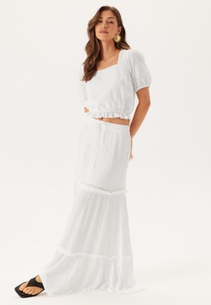 VILA Vimesa High Waist long skirt Cloud Dancer 38