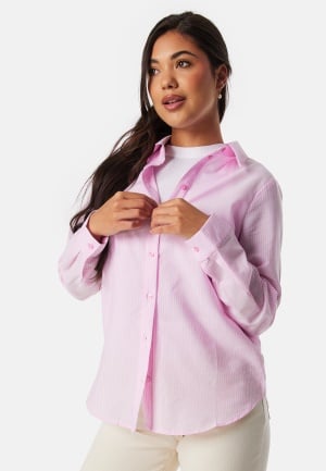 Se Pieces Pcmarly LS Shirt Pastel Lavender S ved Bubbleroom