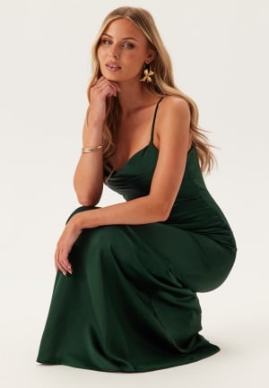 Bubbleroom Occasion Waterfall Mermaid Gown Dark green 36