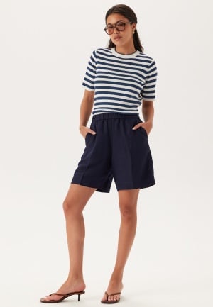 GANT Rel Linen Blend Pull On Shorts Evening Blue 36