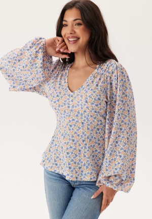 Happy Holly Structured Top Offwhite/Patterned 36/38