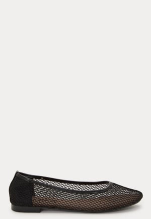 Pieces Pcsteph Mesh Ballerina Black 37