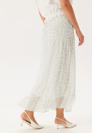VERO MODA Vmsmilla H/W ANKLE SKIRT ANKLE Bright White Aop: Airy Blue Jo S