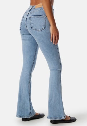 BUBBLEROOM Tove High Waist Flared Superstretch Light denim 46