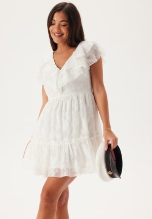 Bubbleroom Occasion Flounce Dress White XL