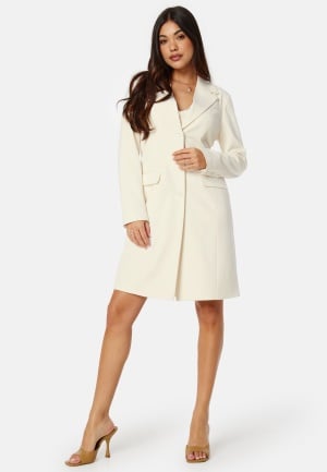 Se Chiara Forthi Viviana Light Coat Offwhite 36 ved Bubbleroom