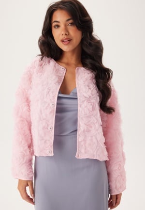 Bubbleroom Occasion Floral Short Jacket Light pink M