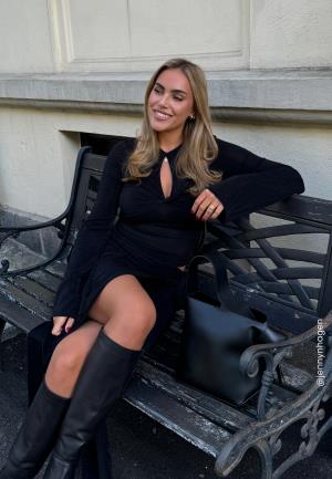 Happy Holly Sparkling Twisted Top Black/Black 40/42