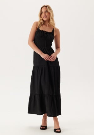 BUBBLEROOM Tie Smock Dress Black M