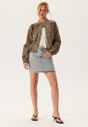 VILA Vikaja Denim Skirt Light Grey Denim Detail:Wash 40
