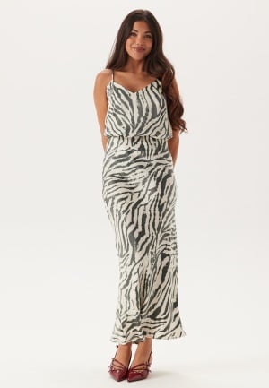 BUBBLEROOM Mermaid Shimmer Midaxi Skirt Zebra L