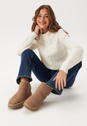 Shepherd Paris Sheepskin Boots Chestnut 39