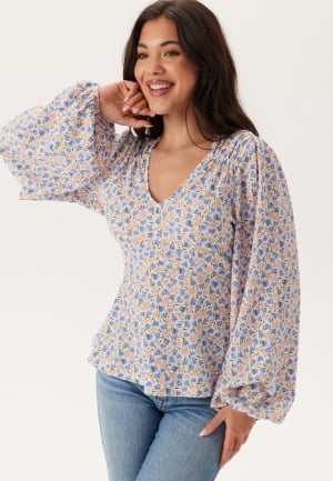Happy Holly Structured Top Offwhite/Patterned 44/46
