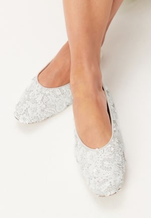 BUBBLEROOM Sequin Ballerina White 39