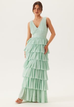 Bubbleroom Occasion Tulle Frill Gown Light green 40