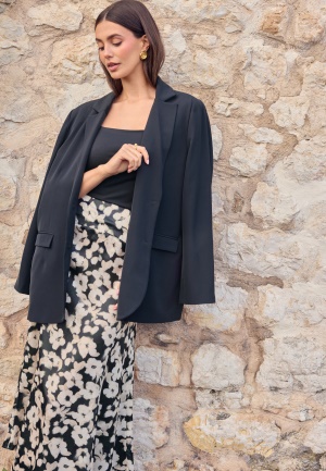 BUBBLEROOM Denice oversized blazer  Black 46