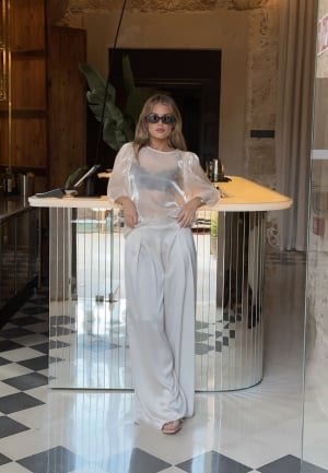 Bubbleroom Occasion Renae Satin Trousers Champagne 40